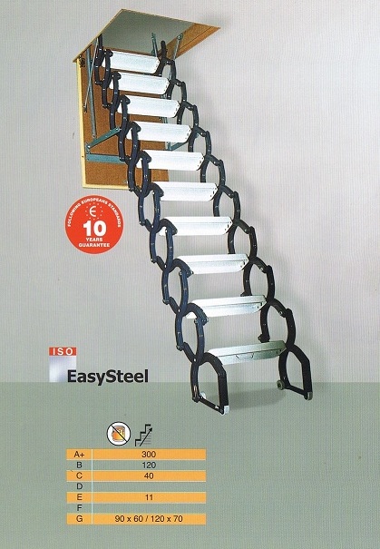 Uittrek vlizotrap van staal kopen bij trappenspecialist Maatkracht Easysteel