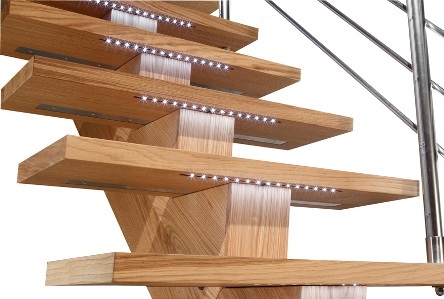 Led verlichting voor uw trap kopen bij trappenspecialist Maatkracht Kalea